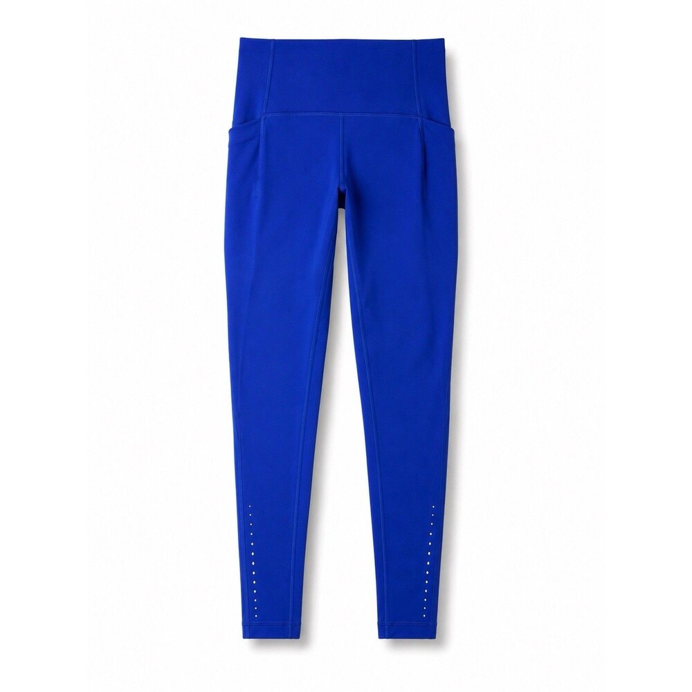 Lululemon Align High Rise Leggings Blue Side Pocket Size 0